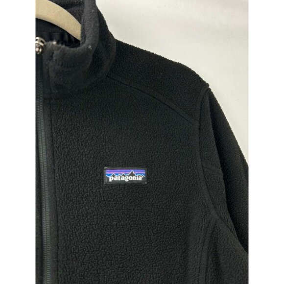 Patagonia Synchilla Women's Size Medium Sweater Fleece Black Full Zip Jacket - Picture 12 of 15